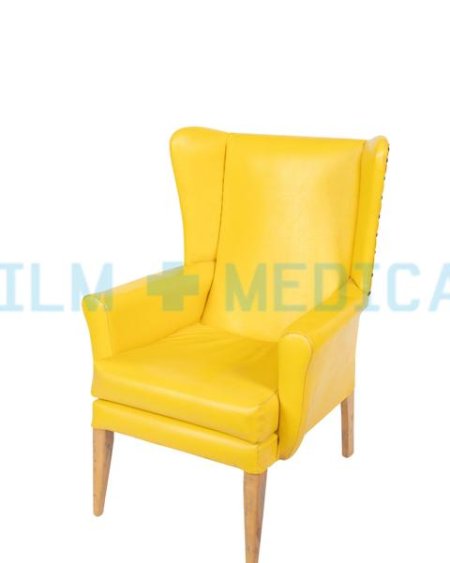 Visitor Chair Wing Back in Yellow